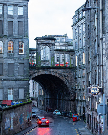 Edinburgh - Regent Bridge, Calton Road, Waterloo Place, Edinburgh