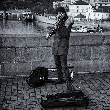 Violinist, Charles Bridge