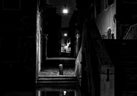 Venice -  Campo San Boldo Alleyway, Canal and Bridge
