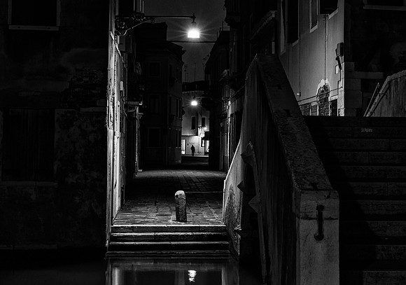 Venice -  Campo San Boldo Alleyway, Canal and Bridge