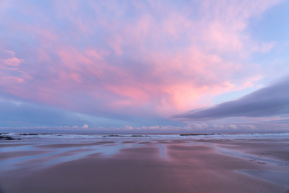England - Northumberland -  Bamburgh Beach