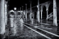 Venice - Rialto Market Monochrome