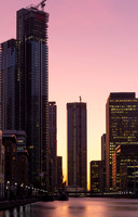 London - South Quay Sunset