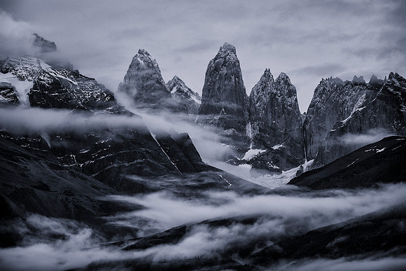 Torres Del Paine Mountains & Mist