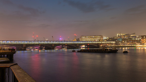 London - River Thames & Canon Street Railway Bridge