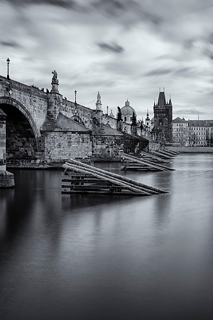 Charles Bridge & Vltava River