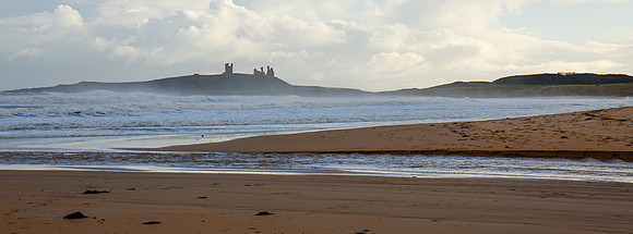 England - Northumberland - Embleton Bay and the Skaith, Dunstanburgh Castle