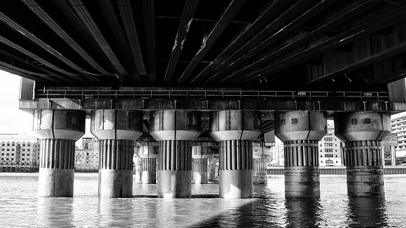 Canon Street Railway Bridge over The Thames