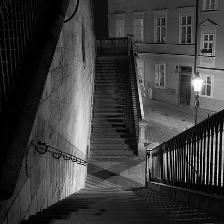 Stairs to Charle's Bridge